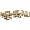 vidaXL Set Divani da Giardino 10 pz in Legno Impregnato di Pino