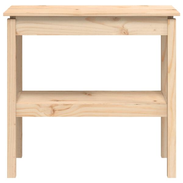 vidaXL Tavolo Consolle 80x40x75 cm in Legno Massello di Pino