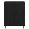 vidaXL Credenza Rovere Nero 69,5 x 34 x 90 cm