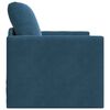 vidaXL Divano letto 60cm Blu Velluto