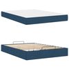 vidaXL Struttura letto con materasso con materasso 2 pcs Blu Tessuto