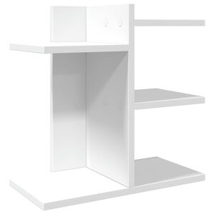 vidaXL Organizer da Scrivania Bianco 42x21,5x42 cm Legno Multistrato