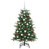 vidaXL Albero di Natale artificiale con 150 LED Verde 120 cm