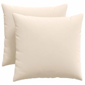 vidaXL Cuscini da Divano 2 pcs Beige 50 x 50 cm Tessuto