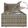 vidaXL Set Divani da Giardino 10 pz con Cuscini in Polyrattan Grigio