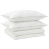 vidaXL Set di piumone e cuscini 3 pz 220x260 cm Estate 200 GSM Lana