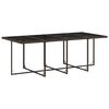 vidaXL Set da Pranzo da Giardino 13pz con Cuscini Marrone Polyrattan