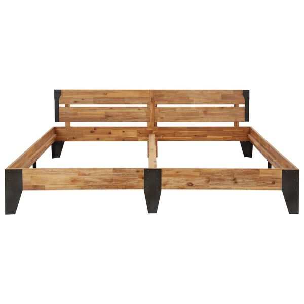 vidaXL Giroletto in Massello di Acacia Finitura Spazzolata 200x200 cm