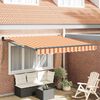 vidaXL Tenda da Sole Giallo e Arancione 350 x 250 x 165 cm Poliestere