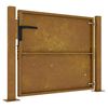 vidaXL Cancello da giardino 100x100 cm in acciaio Corten