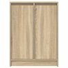 vidaXL Credenza Rovere Sonoma 57x34x76 cm in Legno Multistrato