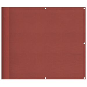 vidaXL Paravento da Balcone Terracotta 90x800cm 100% Poliestere Oxford