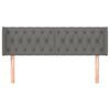 vidaXL Testiera ad Orecchio Grigio Scuro 163x16x78/88 cm in Tessuto