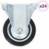 vidaXL Rotelle Fisse 24 pz 75 mm
