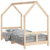 vidaXL Giroletto per Bambini 80x160 cm in Legno Massello di Pino