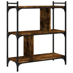 vidaXL Libreria Rovere Fumo 3 Ripiani 76x32x88 cm Legno Multistrato