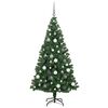 vidaXL Albero di Natale artificiale con 300 LED Verde 180 cm