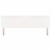vidaXL Testiera LED Bianco 200 cm Pelle Sintetica
