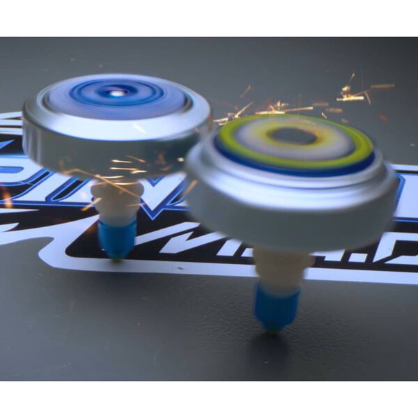 Silverlit Blaster Single Shot con Spinner Mad Firestorm Rosso