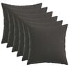 vidaXL Federa 6 pcs HEERLEN Grigio Scuro 40 x 40 cm