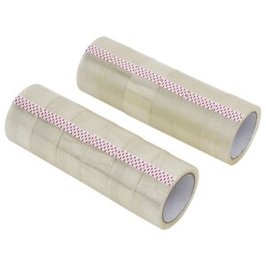 vidaXL Nastro da Imballaggio 12pz Trasparente 48 mm x 66 m