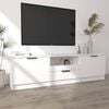 vidaXL Mobile TV Bianco 140x35x40 cm in Legno Massello