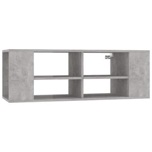 vidaXL Mobile TV Parete Grigio Cemento 102x35x35 cm Legno Multistrato