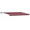 vidaXL Cornice per Tenda Manuale con LED Borgogna e Bianco 4,5 &times; 3 m