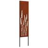vidaXL Schermo per privacy in giardino Traforo Ruggine 32 x 140 cm