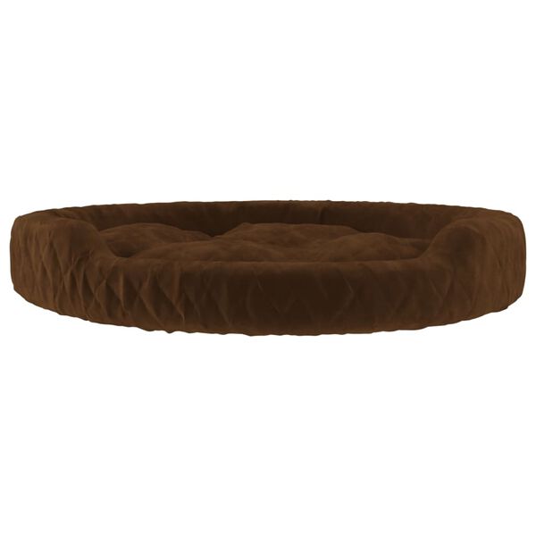 vidaXL Lettino per Cani Marrone 110x90x23 cm in Peluche