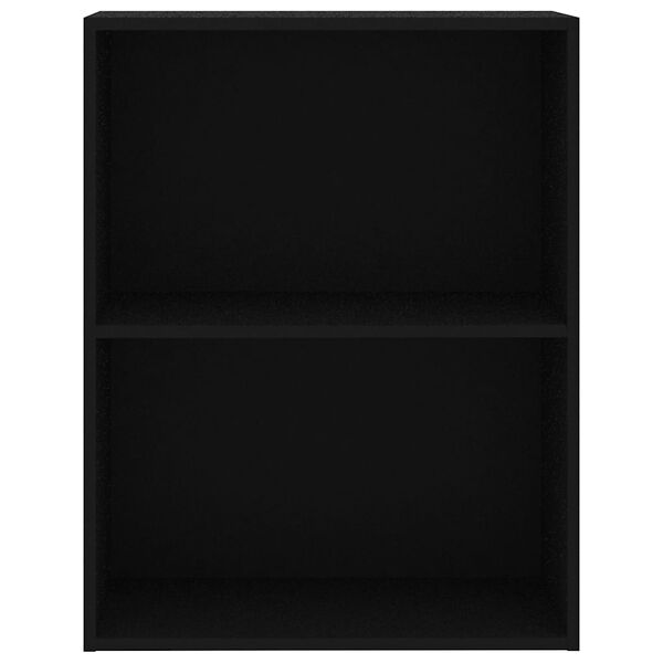 vidaXL Libreria Nera 60x30x76,5 cm in Legno Multistrato
