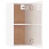 vidaXL Mobile Porta TV Bianco Lucido 30,5x30x60 cm Legno Multistrato