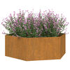 vidaXL Fioriera Ruggine 138x120x45 cm Acciaio Corten