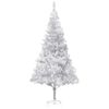 vidaXL Albero di Natale Preilluminato con Palline Argento 240 cm PET