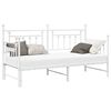 vidaXL Struttura per letto di giorno Bianco 80 x 200 cm Acciaio