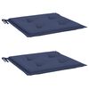 vidaXL Cuscini per Pallet 2 pz Blu Marino 40x40x4 cm in Tessuto Oxford