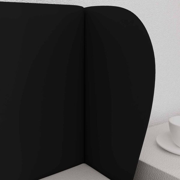 vidaXL Orecchia della Testata Nero 40 x 23 x 6 cm PVC