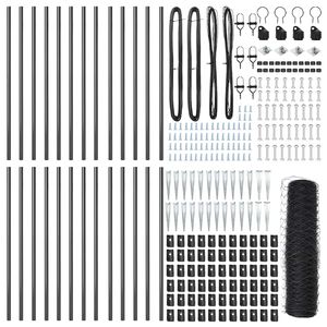 vidaXL Palo della recinzione Grigio