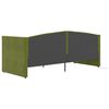 vidaXL Dormeuse con Presa USB Verde Chiaro in Velluto 90x200 cm