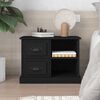 vidaXL Comodino Nero 60x35,5x45 cm