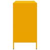 vidaXL Credenza Giallo Senape 101,5x39x73,5 cm Acciaio Laminato Freddo