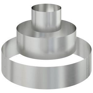 vidaXL Vaso da giardino Argento 90 x 90 x 20 cm Acciaio zincato