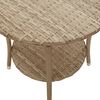vidaXL Sedie da Giardino Reclinabili 2pz con Tavolino Polyrattan Beige