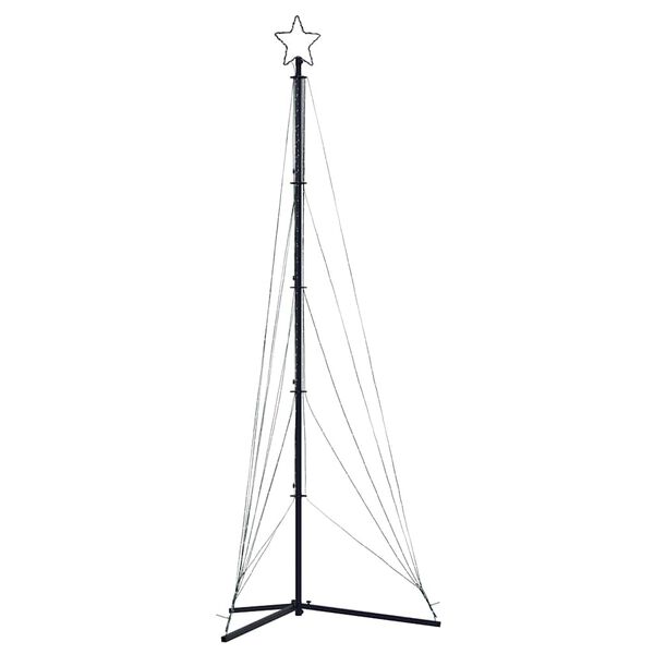 vidaXL Albero di Natale a LED 525 LED Bianco Freddo 302 cm