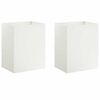 vidaXL Vaso da giardino 2 pz Bianco 40 x 30 x 50 cm
