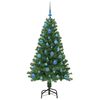 vidaXL Albero di Natale artificiale con 150 LED Verde 150 cm