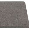 vidaXL Testiera da Parete 12 pcs Grigio chiaro 90 x 15 cm Tessuto