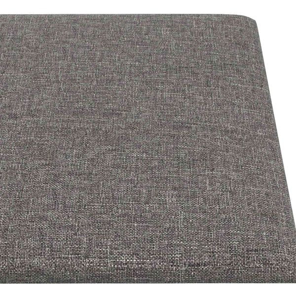 vidaXL Testiera da Parete 12 pcs Grigio chiaro 90 x 15 cm Tessuto
