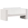 vidaXL Divano Giardino 2 Posti Bianco 134x60x62 cm Legno Massello Pino