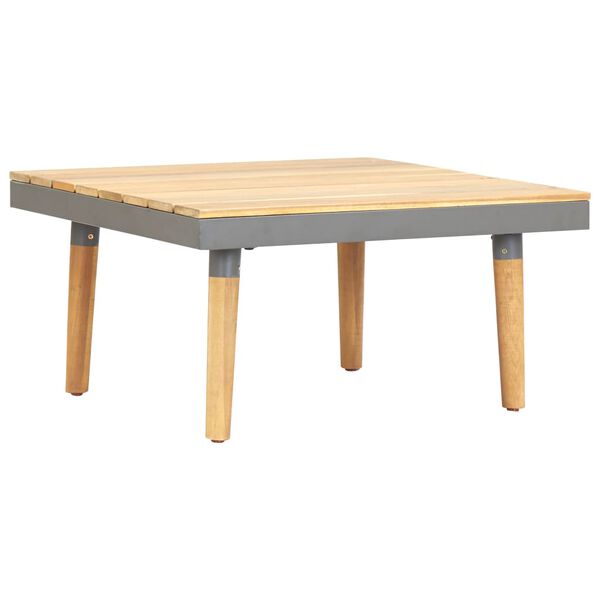 vidaXL Tavolino per Giardino 60x60x31,5 cm Legno Massello di Acacia